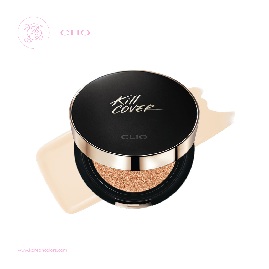 CLIO Kill Cover Fixer Cushion base de maquillaje coreano control se sebo 