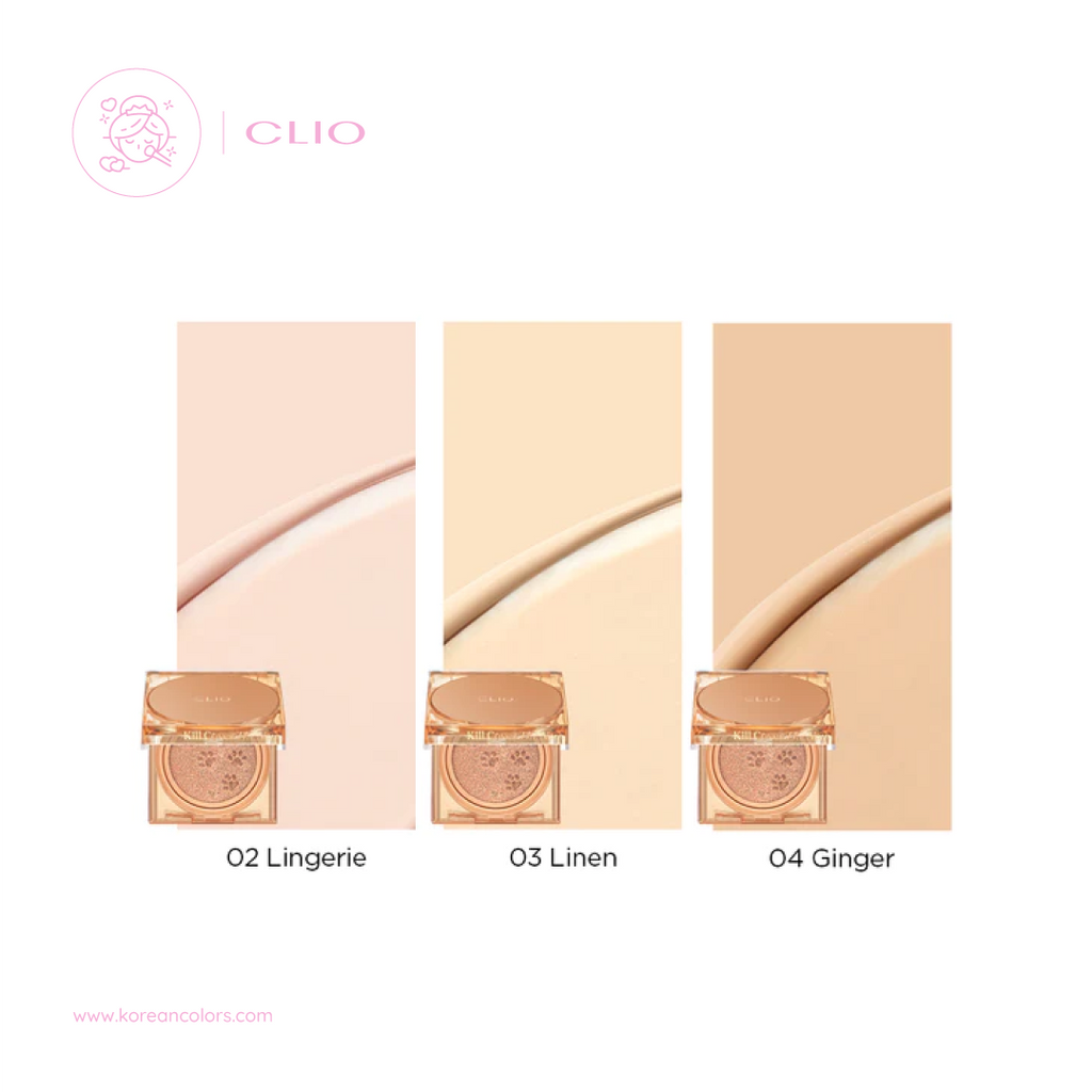 CLIO Kill Cover The New Founwear Cushion Koshort In Seoul base de maquillaje coreano gato ginger lingerie linen