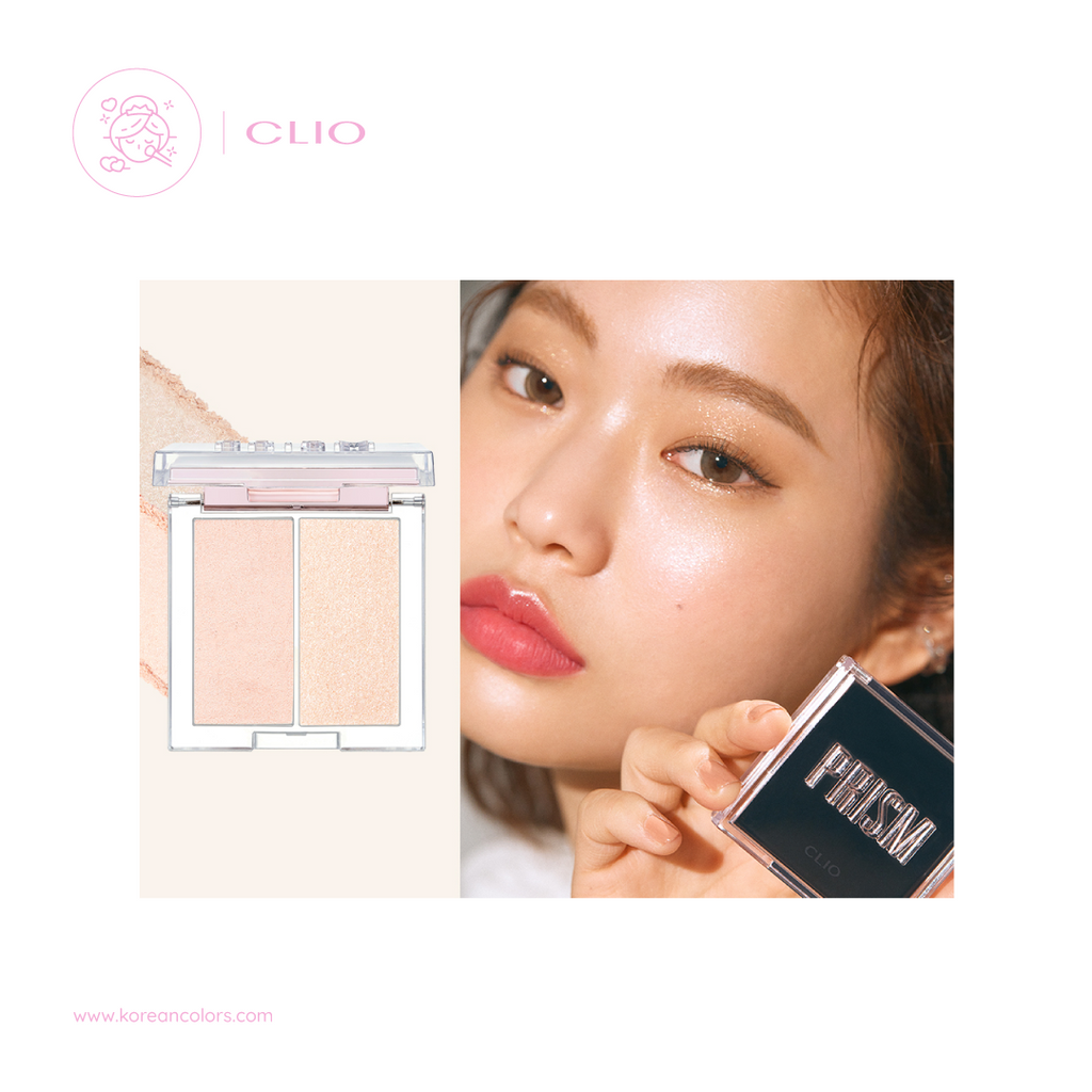 CLIO Prism Highlighter DUO 2.8gr Iluminador Dúo coreano lavander voyage cream fizz tonos tones