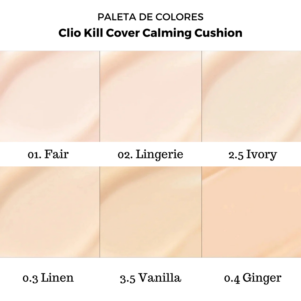 Clio Kill Cover Paleta de Colores