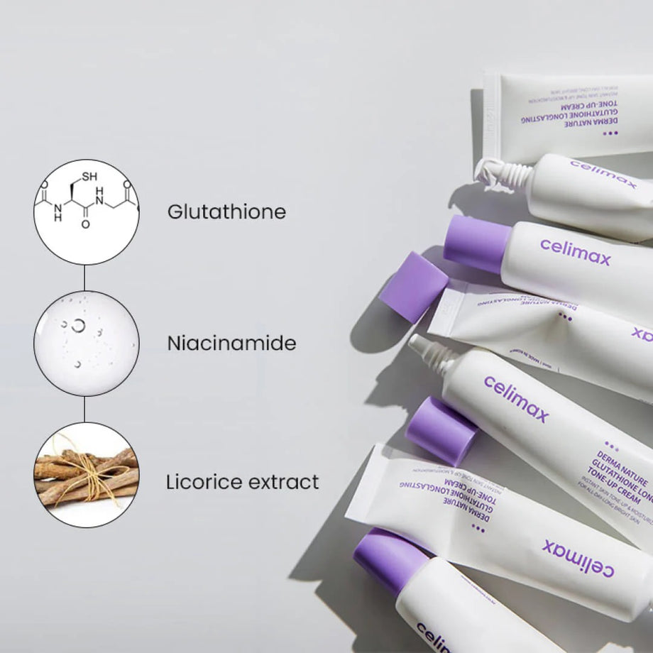 CELIMAX Derma Nature Glutathione Longlasting Tone-Up Cream 35ml Reduce –  Korean Colors