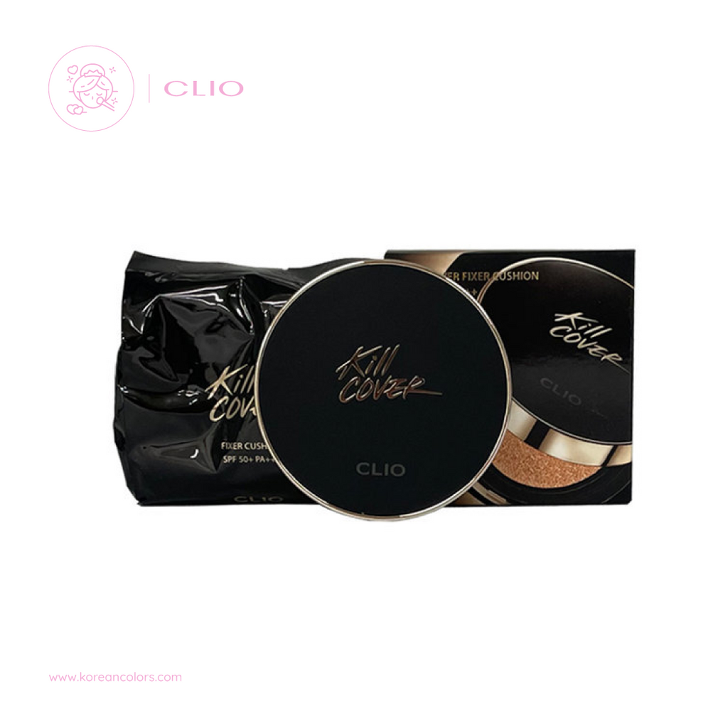 CLIO Kill Cover Fixer Cushion base de maquillaje coreano  en cushion 