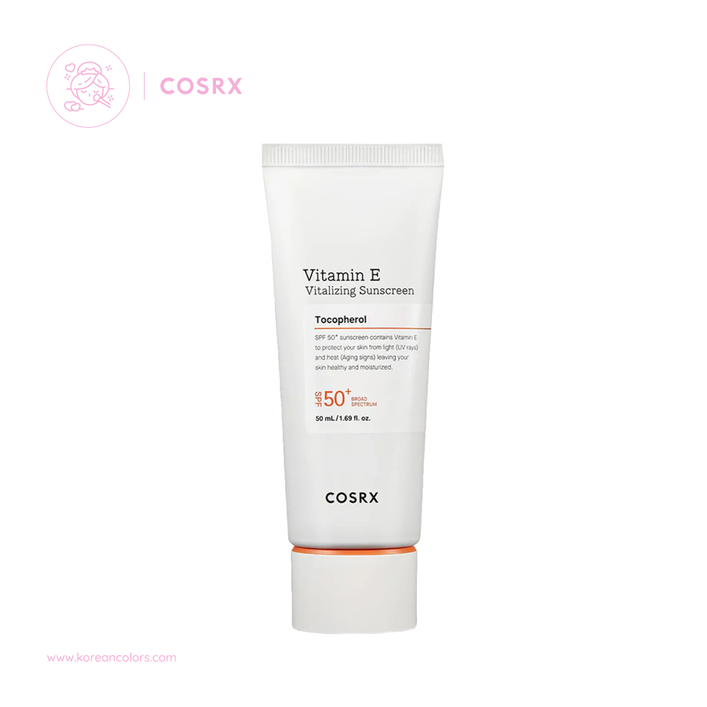 COSRX Vitamin E Vitalizing Sunscreen Tocopherol SPF 50+ protector solar coreano