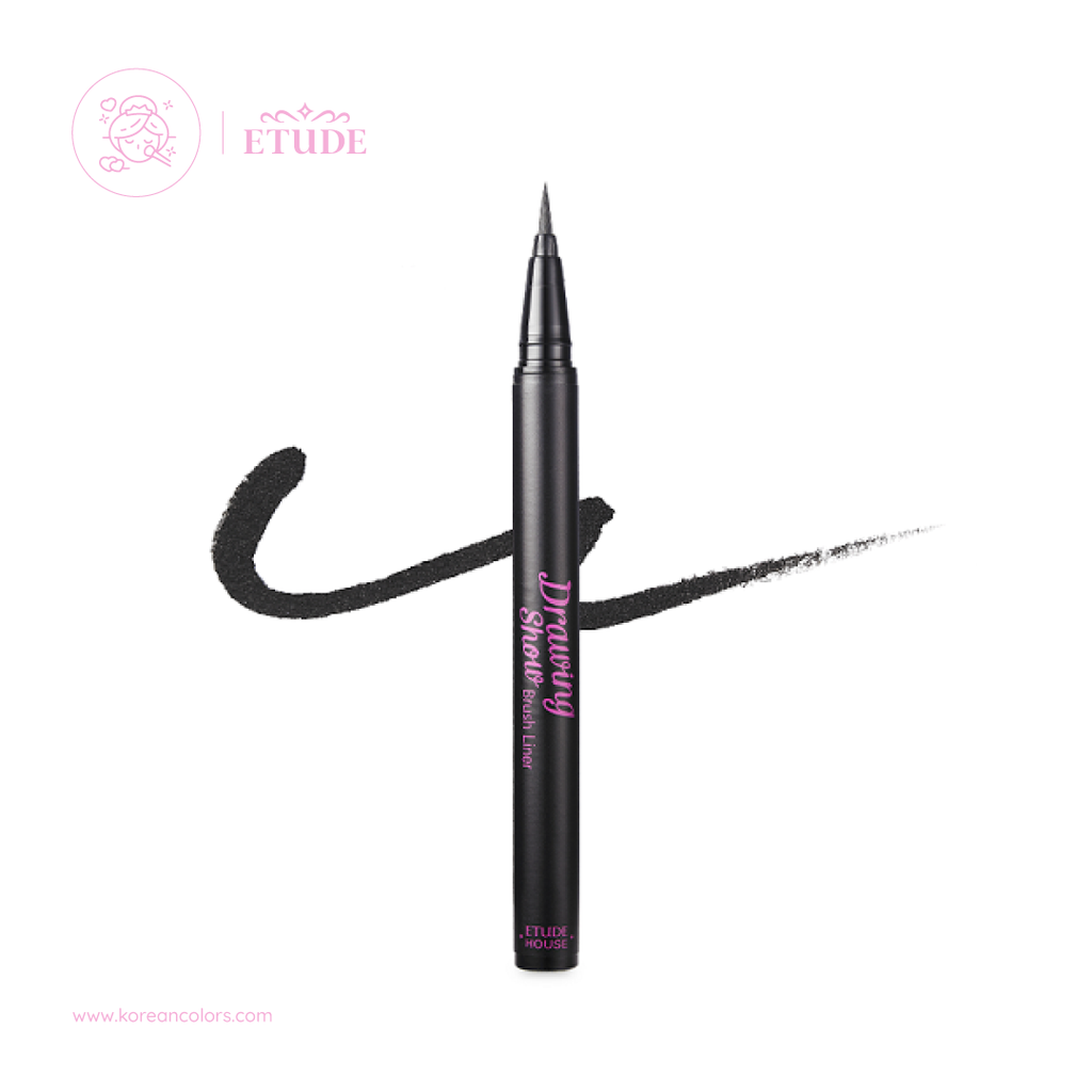 ETUDE Drawing Show Brush Eyeliner #BK801 Black