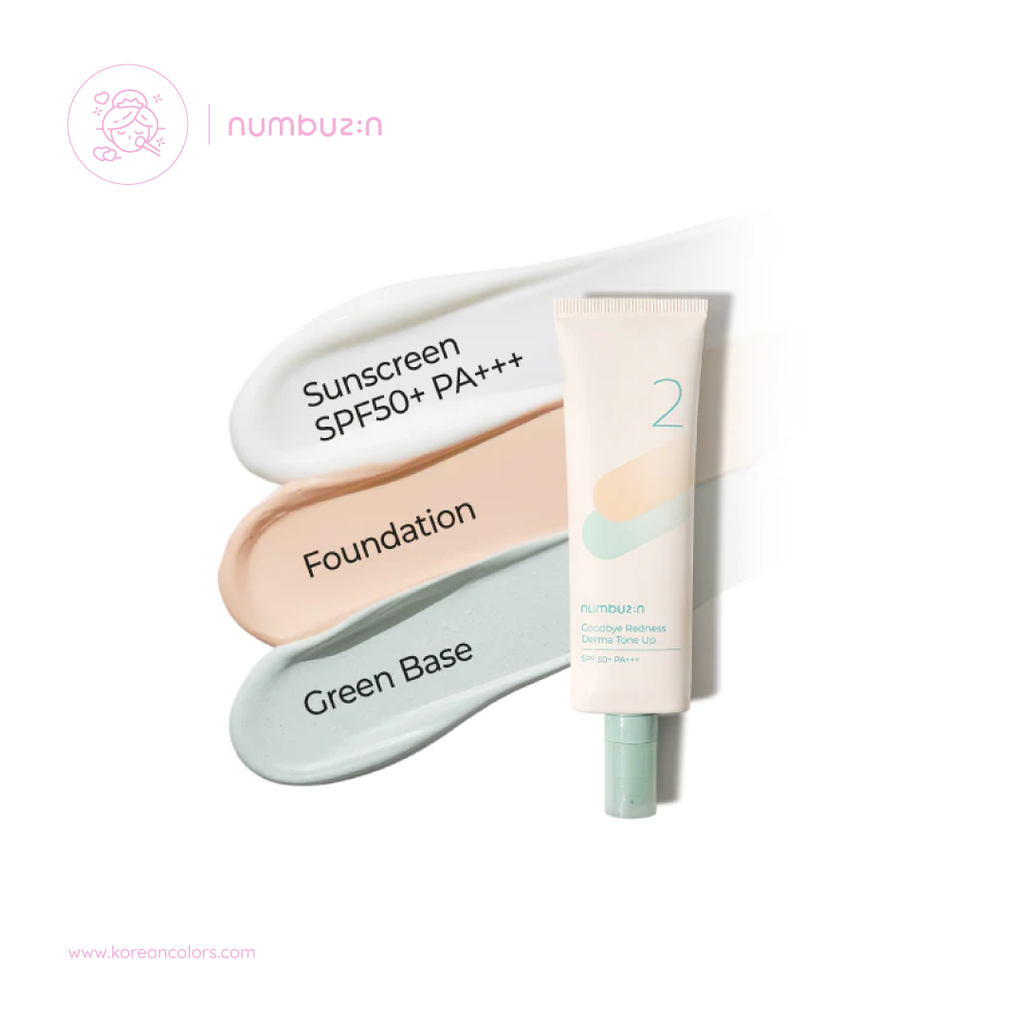 Numbuzin 2 Goodbye Redness Derma Tone Up maquillaje proteccion solar 