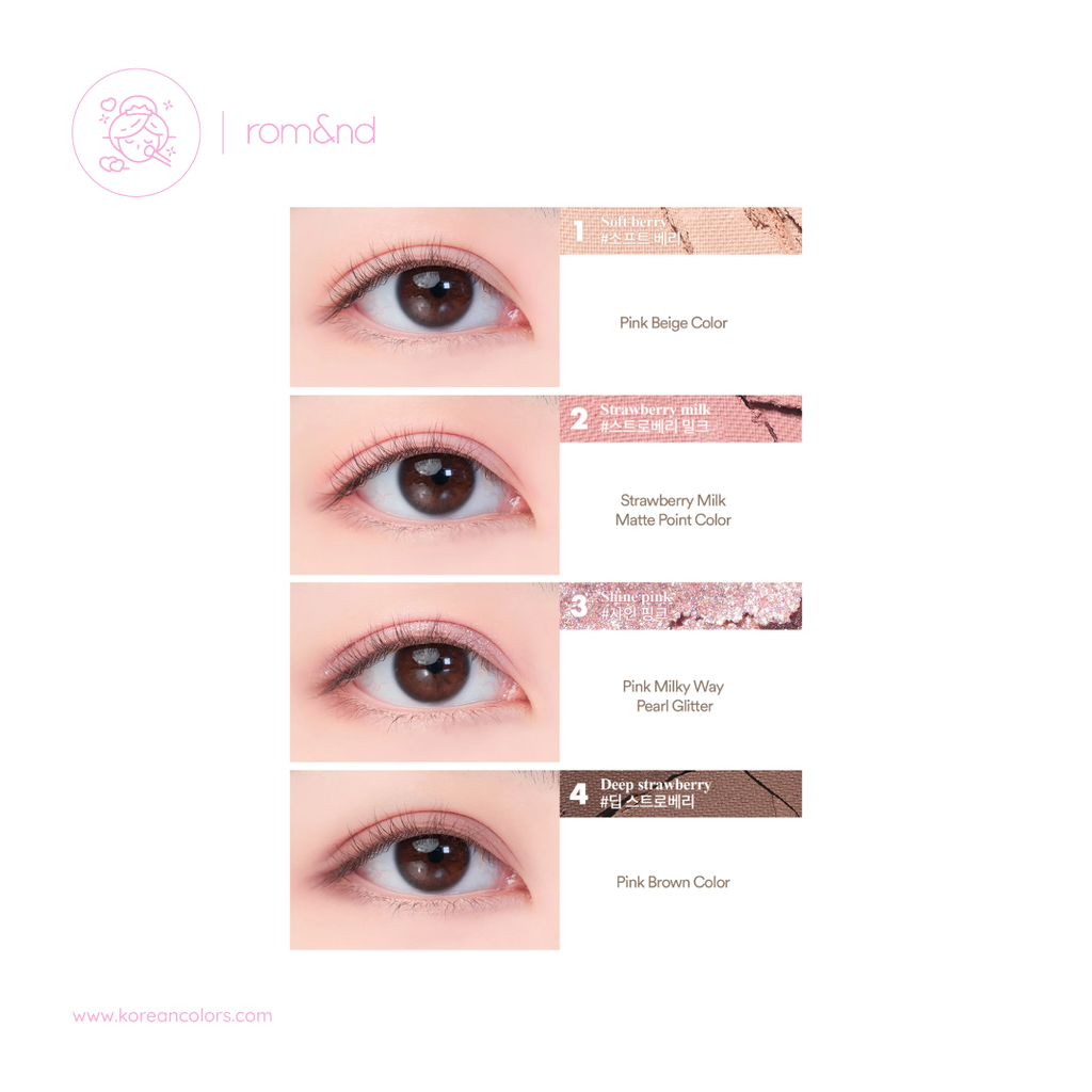 Rom&nd Better Than Eyes W03 Dry Strawberry