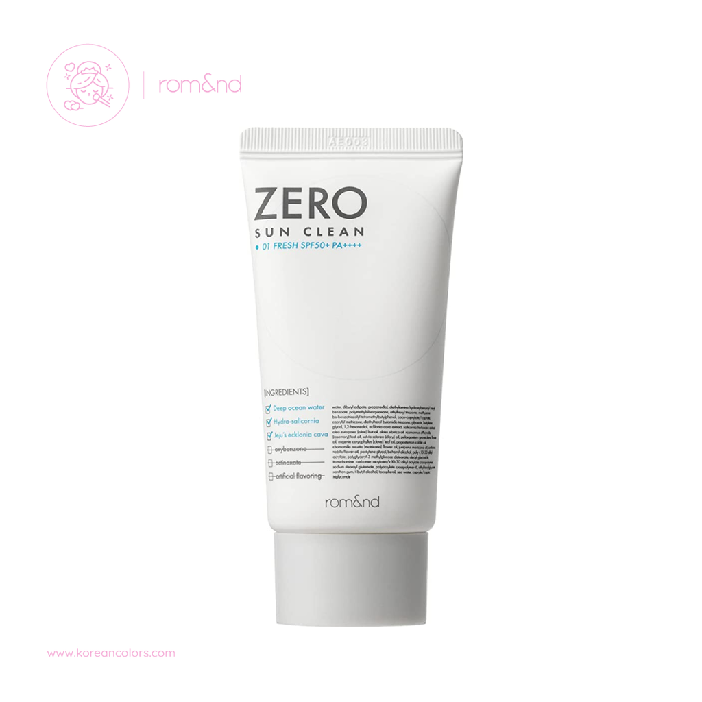 Rom&nd Zero Sun Clean Fresh Sin Tono 01 Fresh protector solar amazon